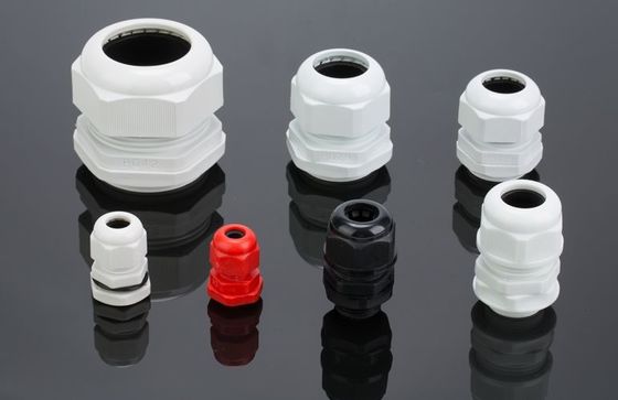 China Ex Proof Nylon66 Waterproof Cable Gland White / Black Color PG Type supplier