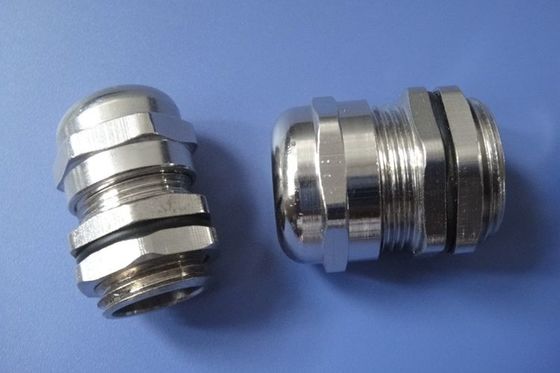 China Antirust Nickel Plated Brass Cable Gland , IP68 Connector PG7 Cable Gland supplier