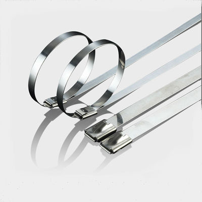 China Antirust Uncoated Stainless Steel Ball Lock Cable Ties Use In Power Industry supplier