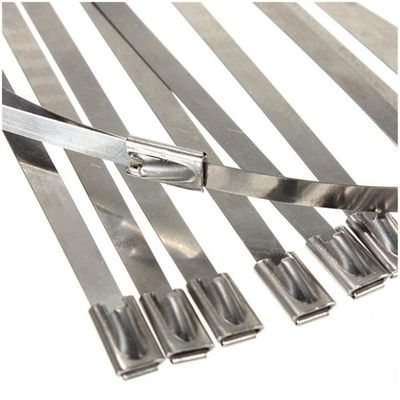 China 201 Fire-proof self-lock Stainless Steel Cable Ties- Ball-Lock Ties supplier