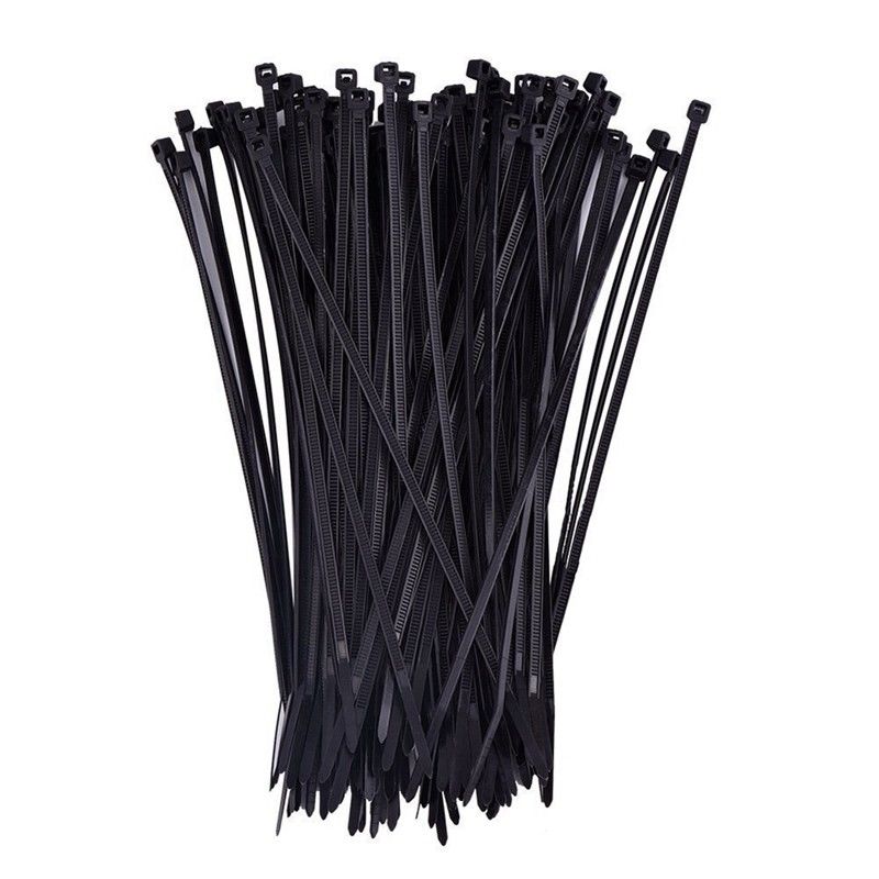 300 PACK 70 LBS 11 INCH BLACK NYLON UV WEATHER RESISTANT ZIP TIE WIRE CABLE 11/"