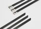 Polyester Coated Ball Lock Stainless Steel Cable Tie , Reinforced Zip Ties Anti Rust supplier