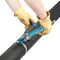 Blue Stainless Steel Zip Ties Installation Tool , Durable Metal Cable Tie Tool supplier