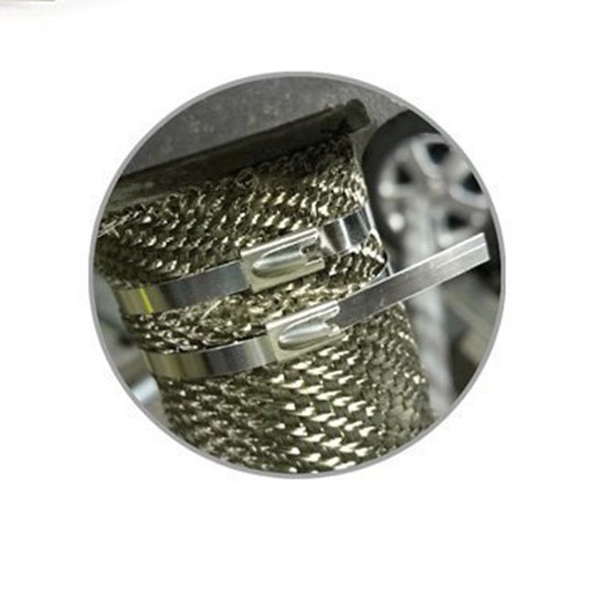 Natural Ball Self Lock Stainless Steel Cable Zip Ties For High Temperature Applications