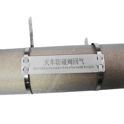 China Custom Engraved Stainless Steel Cable Tags For Marking Objects Chemical Resistant supplier