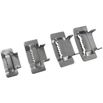 China Small 3/4 Inch Stainless Steel Strapping Clips , Stainless Steel Banding Material supplier