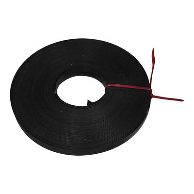 China Polyester Coated SS 316 Stainless Steel Strapping Tape , Black Metal Banding Strips supplier