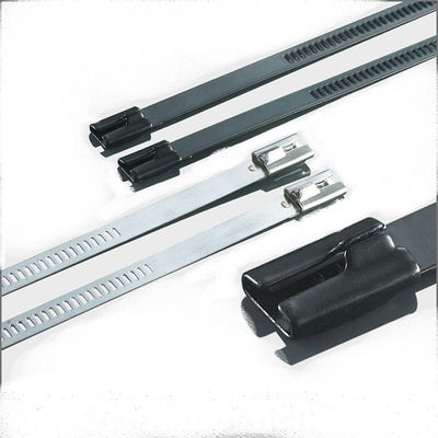 China Waterproof Braided Stainless Steel Cable Ties , Reinforced Cable Ties Antirust supplier