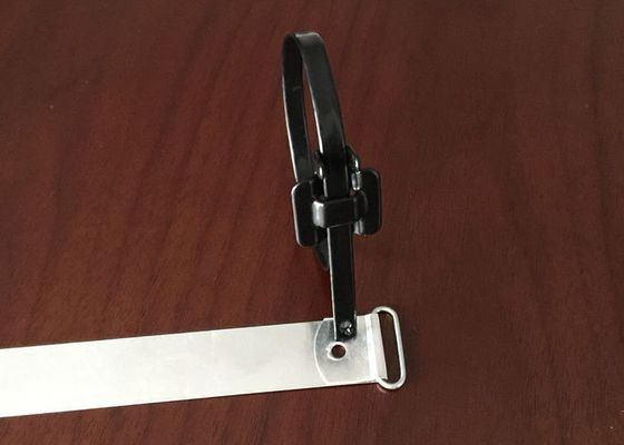 China SS316 Stainless Steel Cable Ties Nylon Coated , Reusable Metal Zip Ties supplier