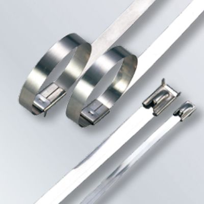 China Self Locking Stainless Steel Wire Ties Large Tie Wraps 4.6mm Width Waterproof supplier