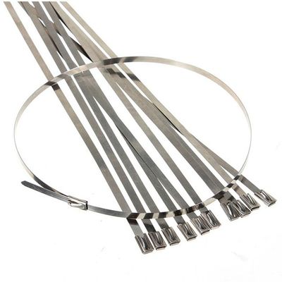 China Manufacturer Ball-Lock Stainless Steel Cable Tie 4" 6" 8" 12" 16" 20" CE & ISO Certificate supplier