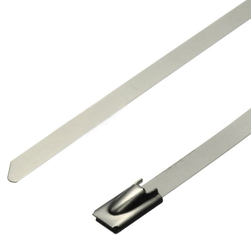 Fireproof ROHS Stainless Steel Zip Ties , UV Resistant Metal Tie Straps