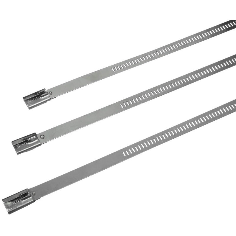 Self Locking Metal Cable Wrap , Ladder Style Cable Ties With High ...
