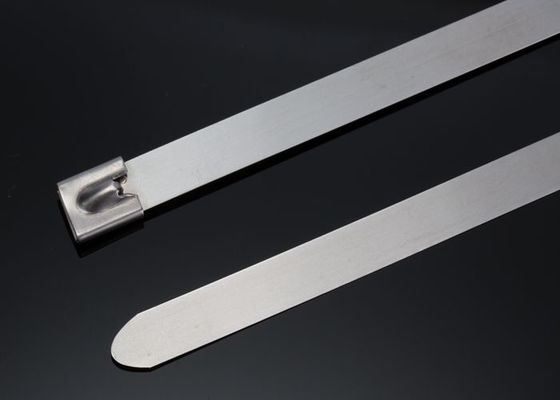 Ball Locking Metal Cable Ties B&Q , Self Locking Stainless Steel Cable Ties supplier