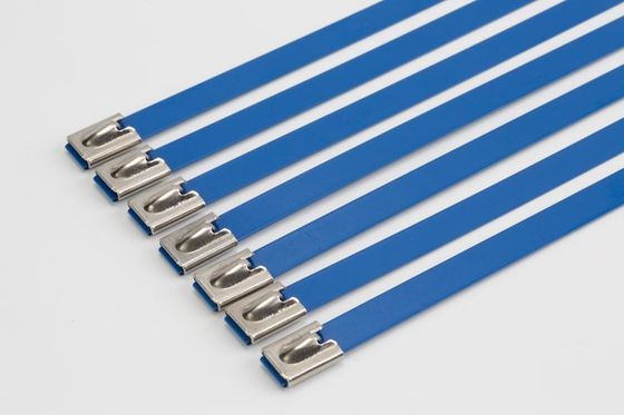 Insulation Ball Lock Eva Coated Stainless Steel Cable Ties Acid Resistance supplier