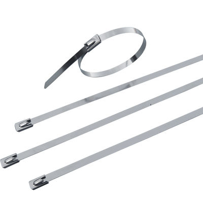 AISI 316 Stainless Steel Tie Wraps , Stainless Steel Locking Ties For Binding Cables supplier