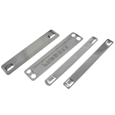 Natural Color Custom Stainless Steel Name Plates , Fireproof Cable Label Tags supplier