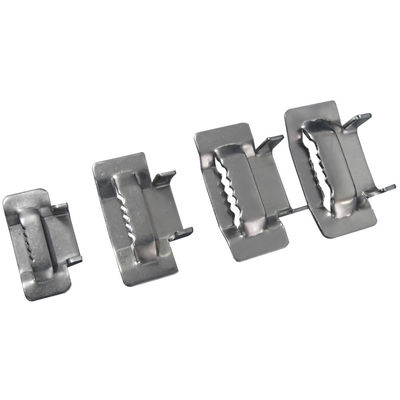 Small 3/4 Inch Stainless Steel Strapping Clips , Stainless Steel Banding Material supplier