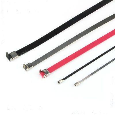 Different Colored Cable Ties , SS 10 Inch Length Heat Resistant Zip Ties supplier