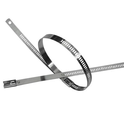 7 X 300 Mm Stainless Steel Ladder Cable Ties For Shipbuilding Multi Lock Type supplier