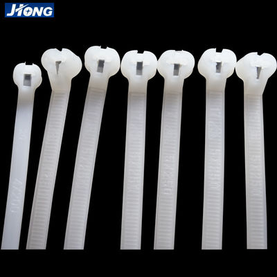 Stainless Steel Plate Lock Heat Proof Cable Ties , Hvac Zip Ties Halogen Free supplier