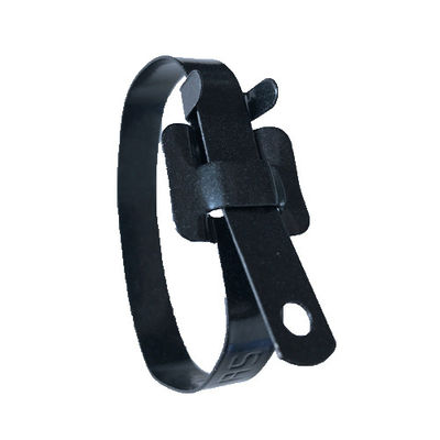 Security Large Black Zip Ties , Heavy Duty Reusable Cable Ties Antirust supplier