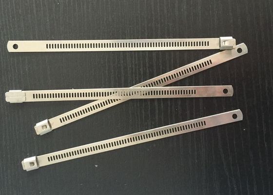 SS304 Naked Stainless Steel Ladder Cable Ties With Metal Barb Fire Resistant supplier