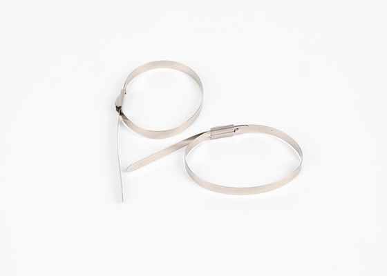 Antirust High Strength Cable Ties , Stainless Steel Locking Cable Ties 4.6mm Width supplier