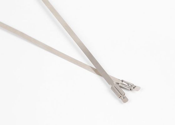 Uncoated Ball Locking Stainless Steel Cable Zip Ties With Tongue Head supplier