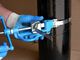 Blue Stainless Steel Zip Ties Installation Tool , Durable Metal Cable Tie Tool supplier