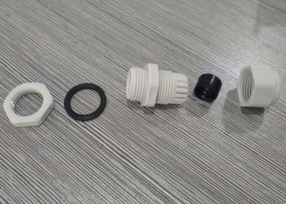 PG7 Grey Industrial Cable Glands , Liquid Tight Fire Proof Cable Glands supplier