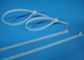 Indoor / Outdoor 7MM Nylon Cable Ties Clear Plastic Zip Ties Halogen Free supplier