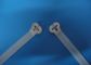 Indoor / Outdoor 7MM Nylon Cable Ties Clear Plastic Zip Ties Halogen Free supplier