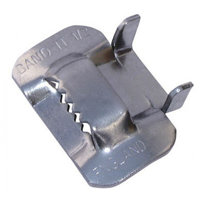 Piples Fixing Use Stainless Steel Strap Buckles , Metal Banding Clips BK Type supplier