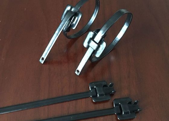 PPA Coated SS316 Reusable Stainless Steel Cable Ties For Telecommunication supplier