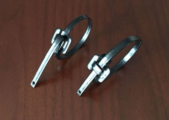 Eco Friendly Reusable Stainless Steel Cable Ties Polyester Coating 9.5mm Width supplier