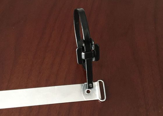 SS316 Stainless Steel Cable Ties Nylon Coated , Reusable Metal Zip Ties supplier