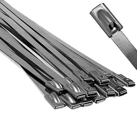 High Strength Releasable Stainless Steel Cable Ties SS Tie Wraps 4.6mm Width supplier