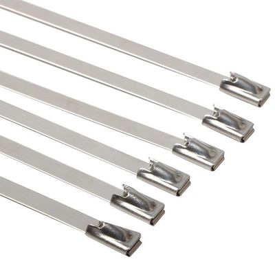 Automatic Lock Flexible Stainless Steel Cable Tie Wraps High Corrosion Resistance supplier