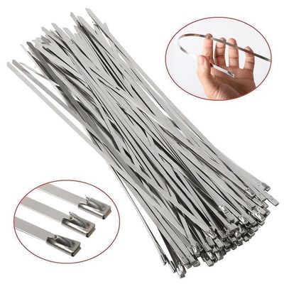 300 x 7.9mm Stainless Steel Roller Ball Cable Ties Pack of 50 supplier