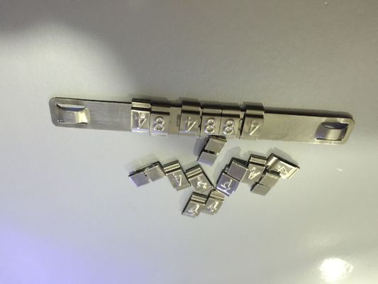 9.5x89 Mm Stainless Steel Cable Tags With Characters , Easy Read Markers supplier