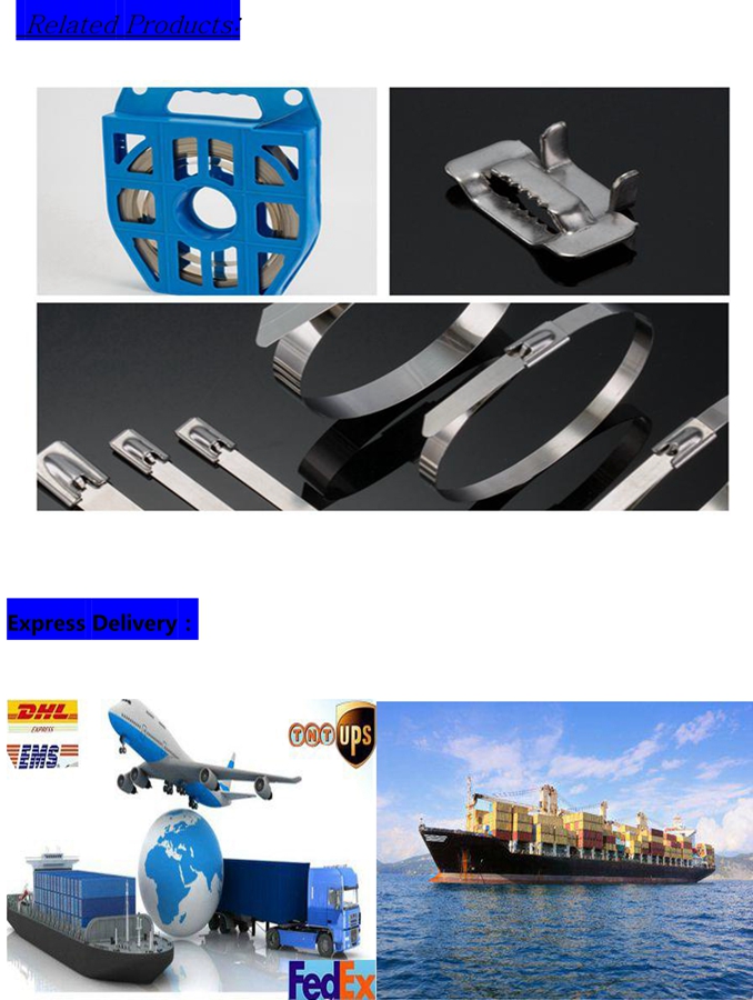 ball-lock type self locking stainless steel cable ties